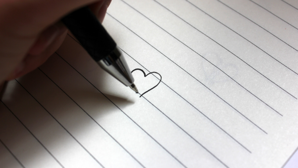 writing heart